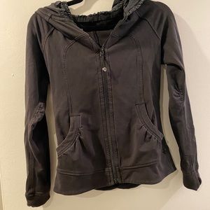 Lululemon black zip up hoodie